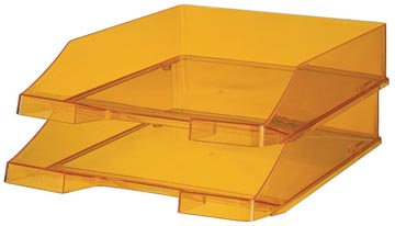 [1026X28] BRIEVENBAKJE C4 HAN (ORANJE TRANSPARANT)