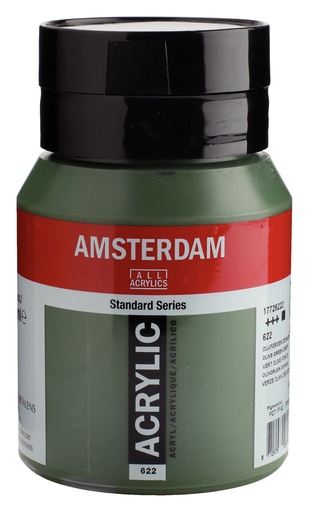 [1772622] Standard Series Acrylverf Pot 500 Ml Olijfgroen Donker 622