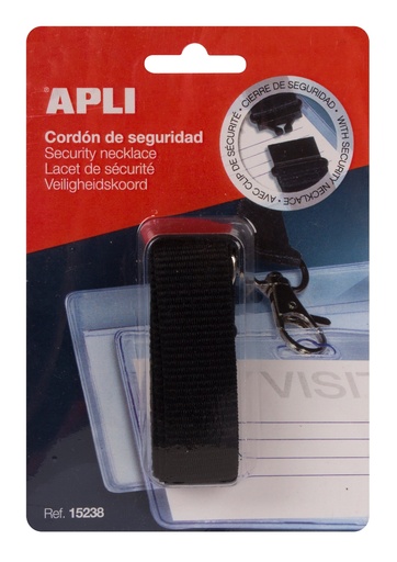 [15238] badge textielband zwart