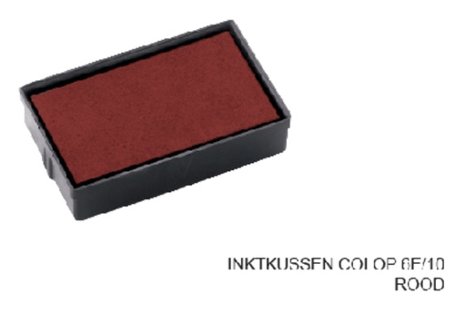 [E/10R] Stempelkussen Colop 6E/10 rood
