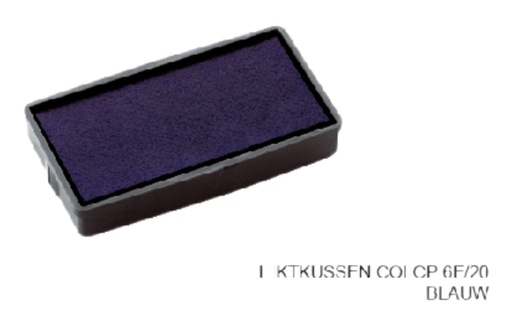 [E/20B] Stempelkussen Colop 6E/20 blauw