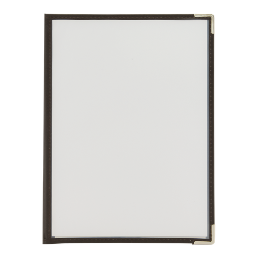 [MC3CYA4BR2] Menukaart Securit A4 2-delig voor 4 pagina's transparant 3 stuks
