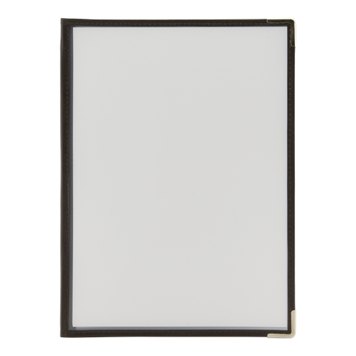 [MC3CYA4BR3] Menukaart Securit A4 3-delig voor 6 pagina's transparant 3 stuks