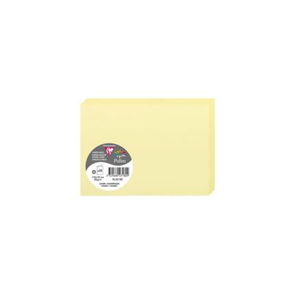 [2318] DUBBELE KAARTEN 25 STUKS (110X155MM, GEEL)