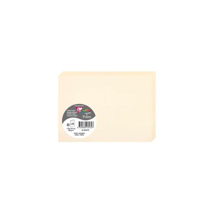 [2327c] DUBBELE KAARTEN 25 STUKS (110X155MM, CREME-IVOOR)