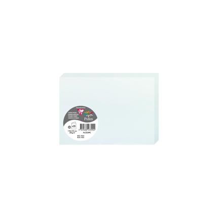 [2339C] DUBBELE KAARTEN 25 STUKS (110X155MM, LICHTBLAUW)
