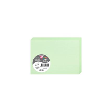 [2350C] DUBBELE KAARTEN 25 STUKS (110X155MM, LICHTGROEN)