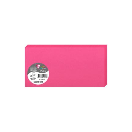 [E*12524C] DUBBELE KAARTEN 25 STUKS (106X213MM, FUCHSIA)