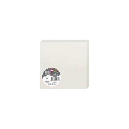 [12877] DUBBELE KAARTEN 25 STUKS (135X135MM, PARELGRIJS)