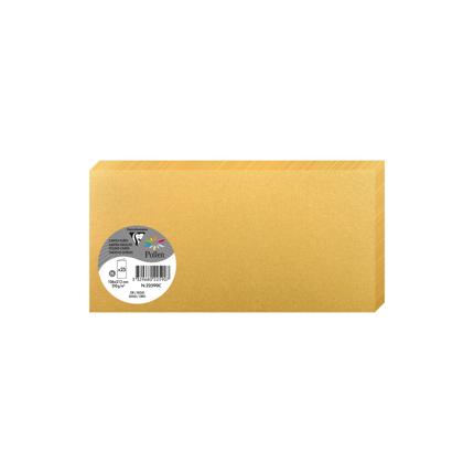 [E*22590C] DUBBELE KAARTEN 25 STUKS (106X213MM, GOUD)