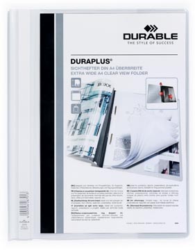 [D257902] Durable Bestekmap Duraplus A4 (Wit)