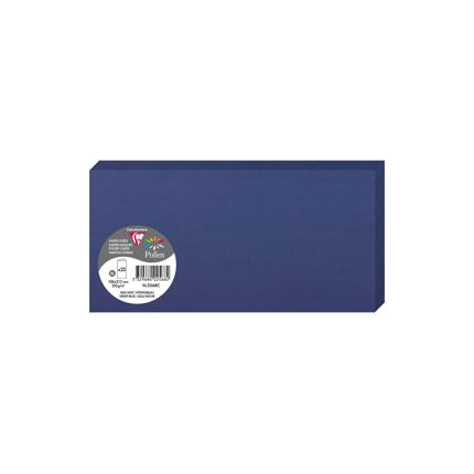 [E2568] DUBBELE KAARTEN 25 STUKS (106X213MM, NACHTBLAUW)