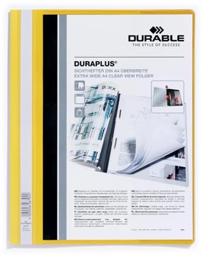 [D257904] Durable Bestekmap Duraplus A4 (Geel)