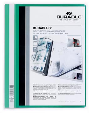 [D257905] Durable Bestekmap Duraplus A4 (Groen)