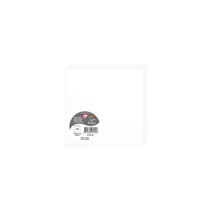 [2816] DUBBELE KAARTEN 25 STUKS (135X135MM, WIT)