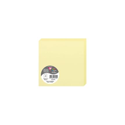[2818] DUBBELE KAARTEN 25 STUKS (135X135MM, GEEL)
