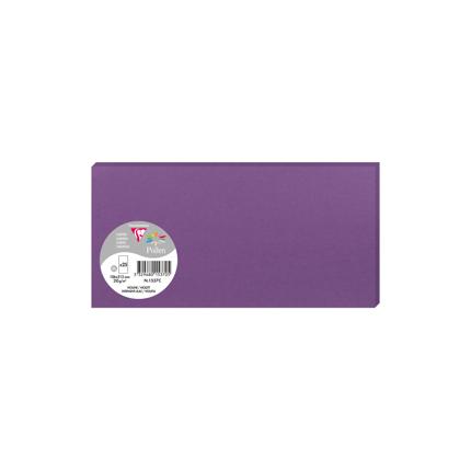 [2837] DUBBELE KAARTEN 25 STUKS (135X135MM, VIOLET)