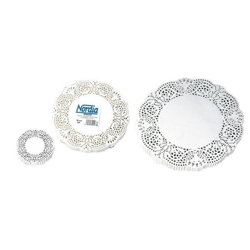 [VCL12] Dentellen 250St Wit (12Cm, Rond)