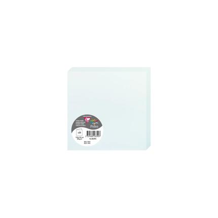 [2839] DUBBELE KAARTEN 25 STUKS (135X135MM, LICHTBLAUW)