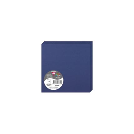 [2868] DUBBELE KAARTEN 25 STUKS (135X135MM, NACHTBLAUWBLAUW)