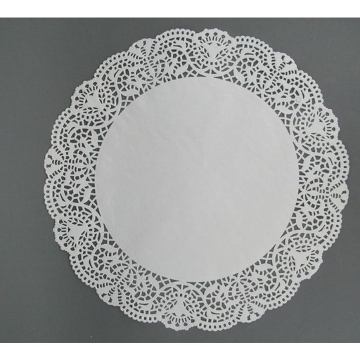 [VCL36] Dentellen 250 Stuks wit (36cm, rond)