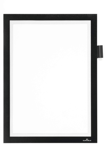 [499301] Duraframe Note  Zelfklevend (A4, Zwart, 1 Stuk)
