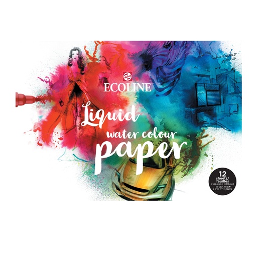[91580011] ECOLINE PAPIERBLOK 12 VEL (A3)