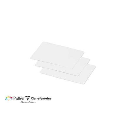 [E11216] Pollen pak van 25 kaarten 210g 70x95mm - Wit