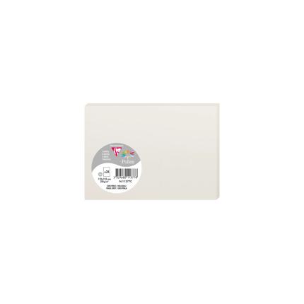 [E*11377] Pollen pak 25 kaarten 210g 110x156mm - Parelgrijs