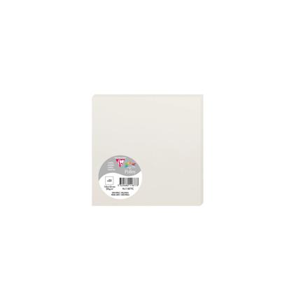 [E*11877C] Pollen Pak 25 Kaarten 210G 135X135Mm - Parelgrijs