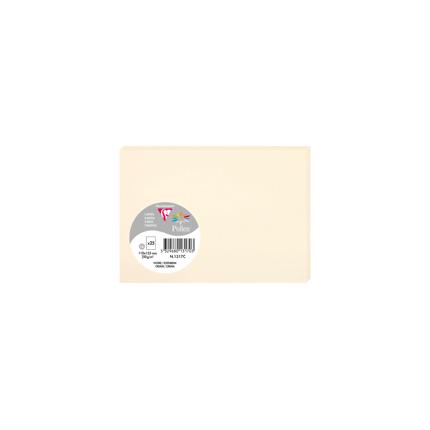 [E*1317] Pollen pak 25 kaarten 210g 110x156mm - Ivoor