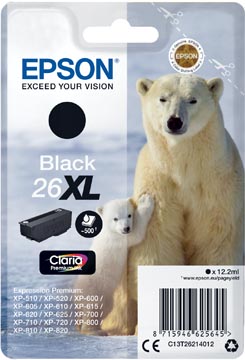 [EPST26214010] EPSON 26XL (BLACK)