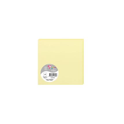 [E*1818] Pollen pak 25 kaarten 210g 135x135mm - Kanariegeel