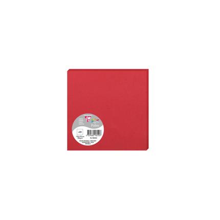 [E*1825C] Pollen pak 25 kaarten 210g 135x135mm - Rouge cerise
