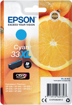 [EPST33624010] Epson 33Xl Xp640 (Cyaan)