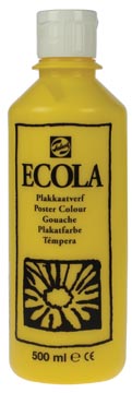 [0972200] Ecola Plakkaatverf Fles 500 Ml Geel 200