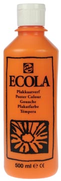 [09722350] Ecola Plakkaatverf Fles 500 ml Oranje 235