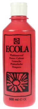 [09723340] Ecola Plakkaatverf Fles 500 Ml Scharlaken 334