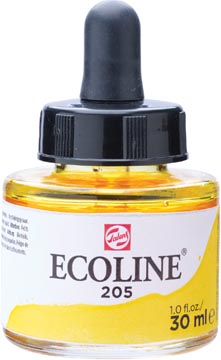 [11252051] Ecoline Vloeibare Waterverf Fles 30 ml Citroengeel (Primair) 205