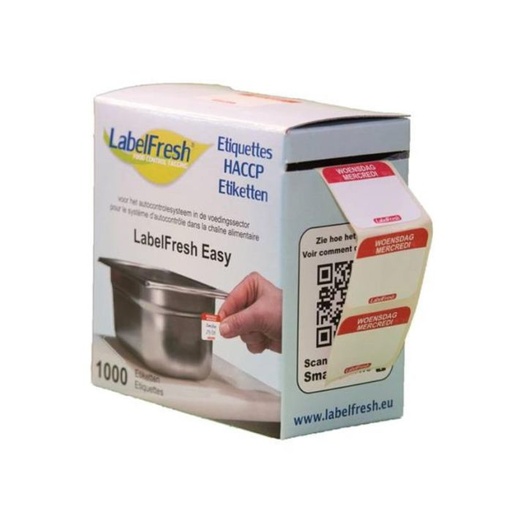 [VLFEASYWOME] Etiketten Haccp Labelfr. (1000, Woensdag)