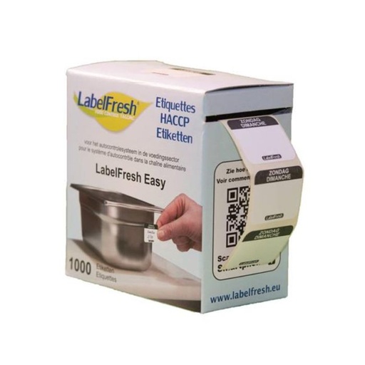 [VLFEASYZODI] Etiketten Haccp Labelfr. (1000, Zondag)