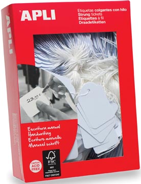 [580392] ETIKETTEN DRAAD APLI (36X53MM, 500)