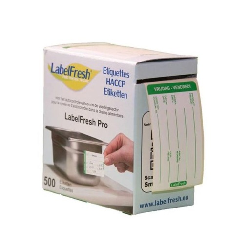 [LFPROVRVE] Etiketten Haccp Labelfr. (500, Vrijdag)