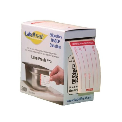 [LFPROWOME] Etiketten Haccp Labelfr. (500, Woensdag)