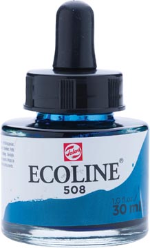 [25-508] Ecoline Vloeibare Waterverf Fles 30 Ml Pruisischblauw 508