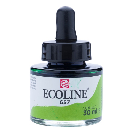[25-657] Ecoline Vloeibare Waterverf Fles 30 Ml Bronsgroen 657