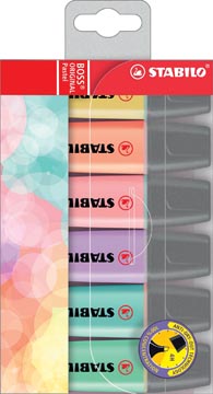 [70-62] ETUI STABILO BOSS (PASTEL, 6)