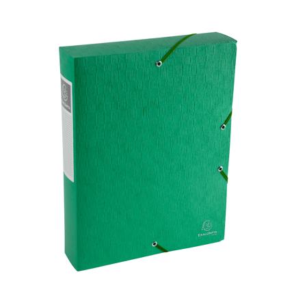 [E50913] EXABOX GLANSKARTON 3 ELASTIEKEN (GROEN)