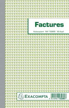 [E13280X] Facturenboek (210X135Mm, Dupli, Frans)