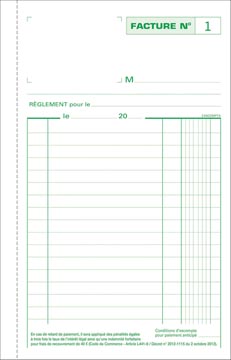 [E*13281] FACTURENBOEK (210X135MM, TRIPLI, FRANS)
